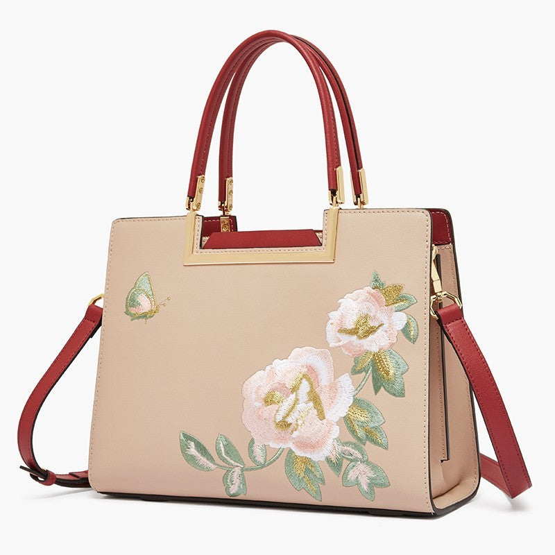 Women's Fashion Embroidered Crossbody Bag - Chic & Elegant Design