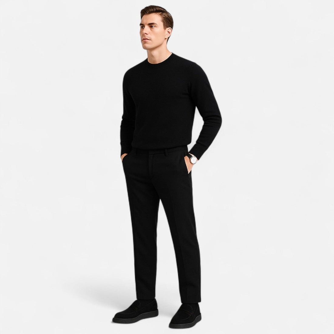 Men’s Suede Loafers – Slip-On Design – Lightweight Sole