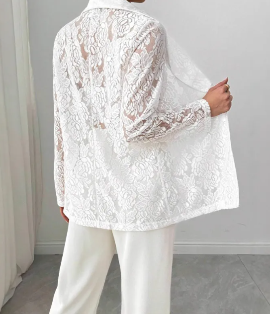 Women’s Lace Blazer – Lightweight and Elegant Design