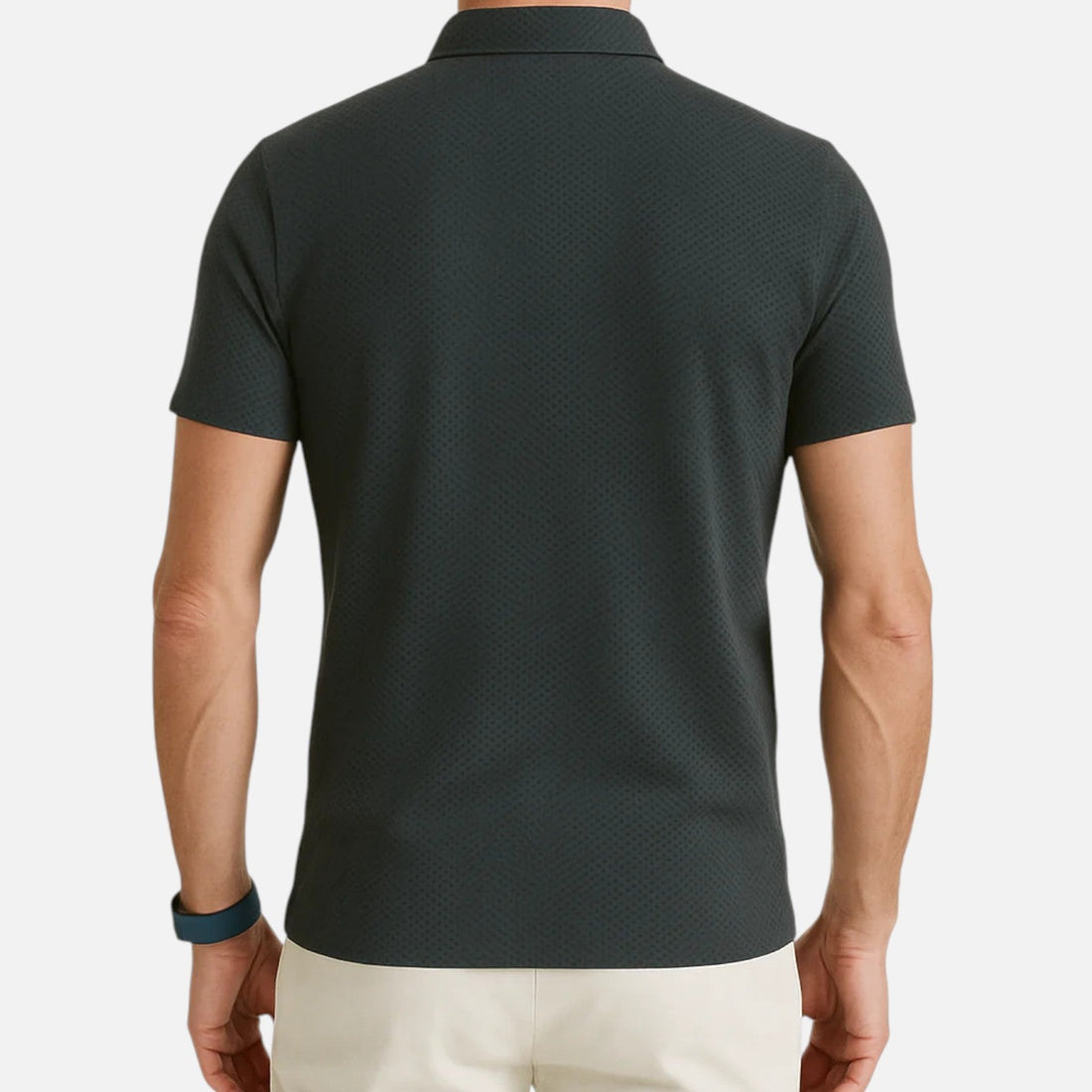 Men’s Polo Shirt in Cotton Blend with Classic Collar